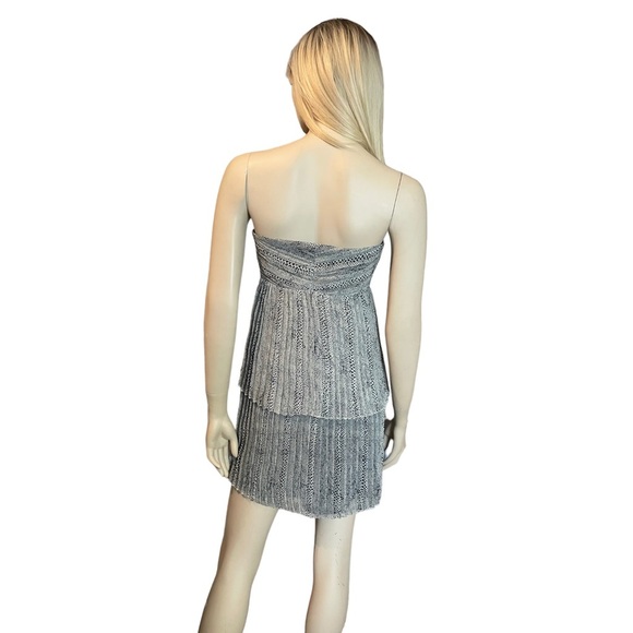 Zara snake print strapless tiered dress - Picture 2 of 10